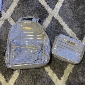 Gold and Gray Justice Backpack & Lunch bag!